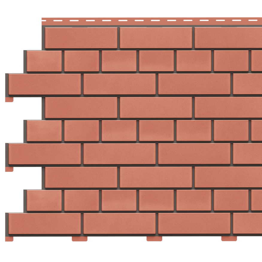 Фасадная панель Доломит, Кирпич, Красный купить в Омске
