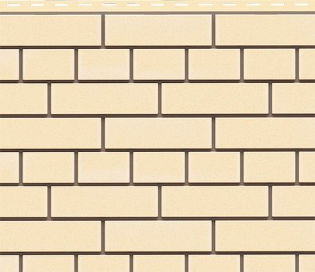 Фасадная панель Доломит, Прокрашенный кирпич, Светло-желтый оттенок. купить в Омске