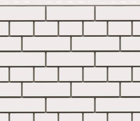 Фасадная панель Доломит, Белый прокрашенный кирпич купить в Омске