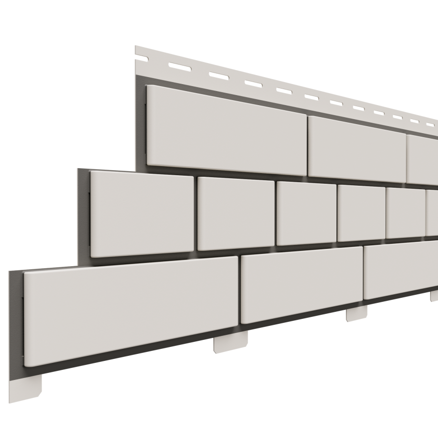 Фасадная панель Доломит, Белый прокрашенный кирпич купить в Омске