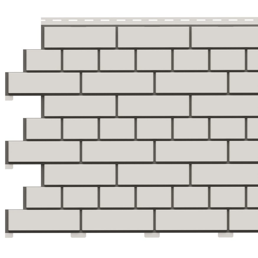 Фасадная панель Доломит, Белый прокрашенный кирпич купить в Омске