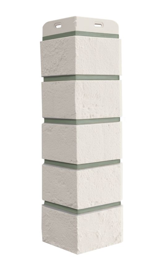 Угол наружный Grand Line, Состаренный кирпич Design, Молочный, шов RAL 7006 купить в Омске