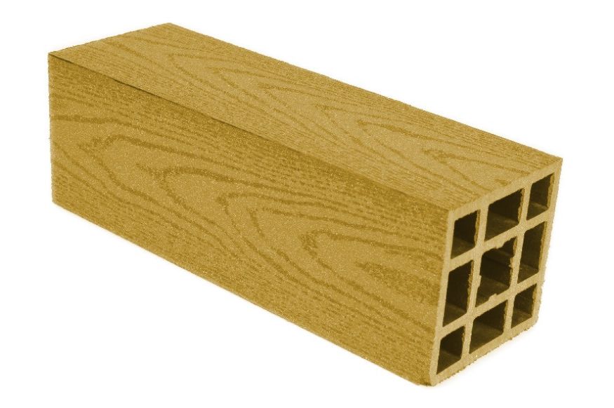 Столб гладкий ДПК AITEXPLAST золотистый купить в Омске