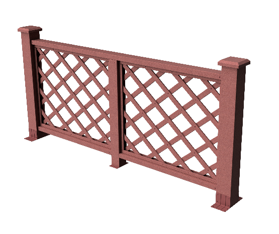 Декоративное ограждение из ДПК GRINDERDECO Ламбет мербау купить в Омске