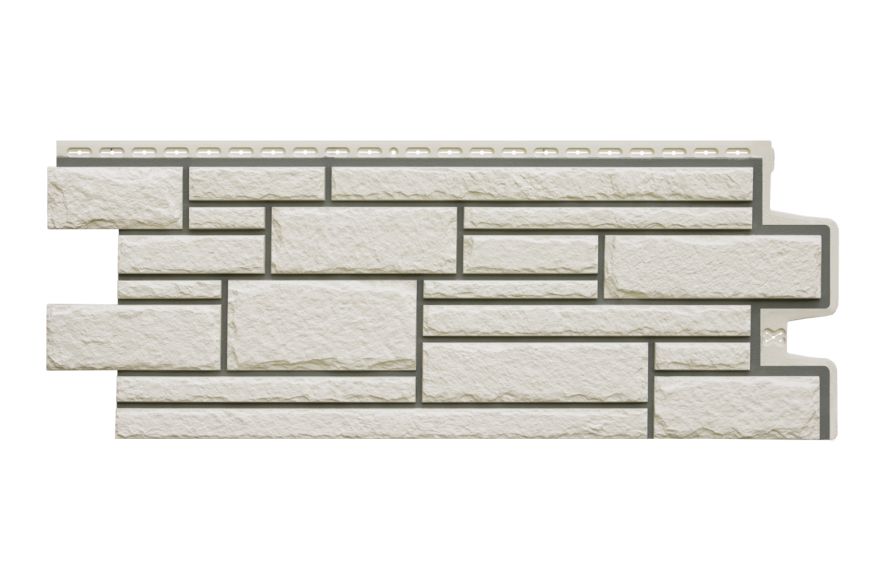 Фасадные панели Grand Line, Камелот Design, Молочный купить в Омске