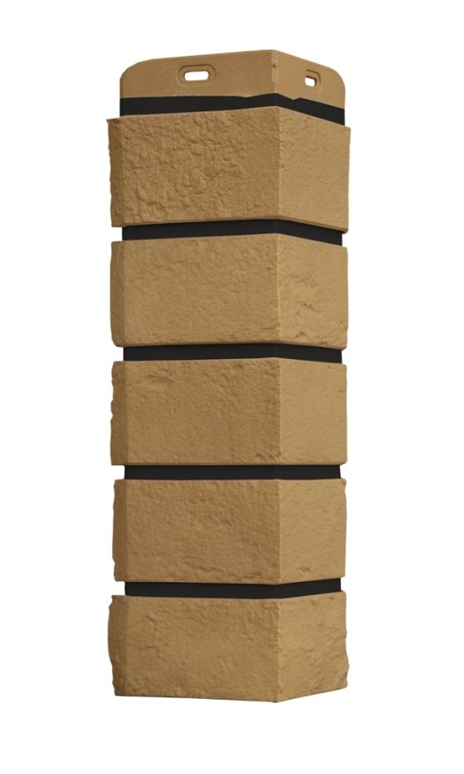 Угол наружный Grand Line, Состаренный кирпич Design Plus, Солома (Черный шов) купить в Омске