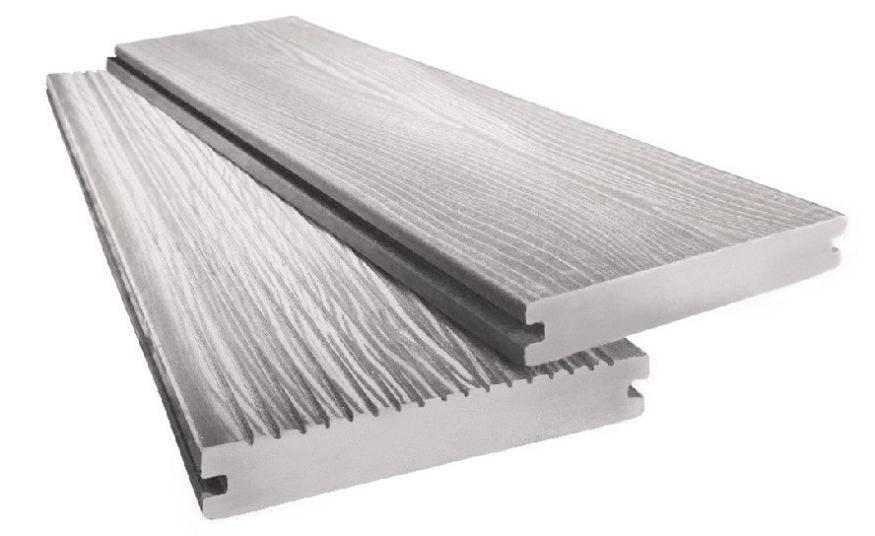 Террасная доска ДПК 3D МАССИВ АЙ-ТЕХПЛАСТ серого цвета купить в Омске