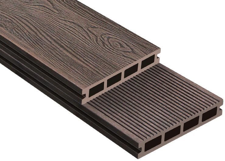 Террасная доска ДПК Outdoor 3D NEVADA/Коричневый вельветовый микс купить в Омске