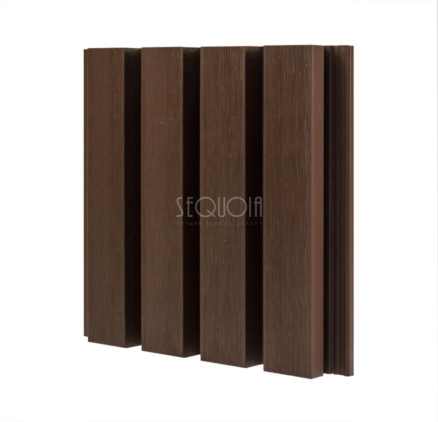 Доска фасадная SEQUOIA co-extrusion Коричневая купить в Омске