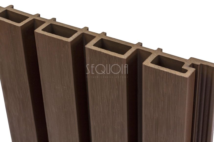 Доска фасадная SEQUOIA co-extrusion Коричневая купить в Омске