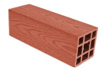 Столб ровный ДПК АЙ-ТЕХПЛАСТ терракотовый