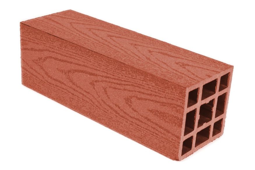 Столб ровный ДПК АЙ-ТЕХПЛАСТ терракотовый купить в Омске