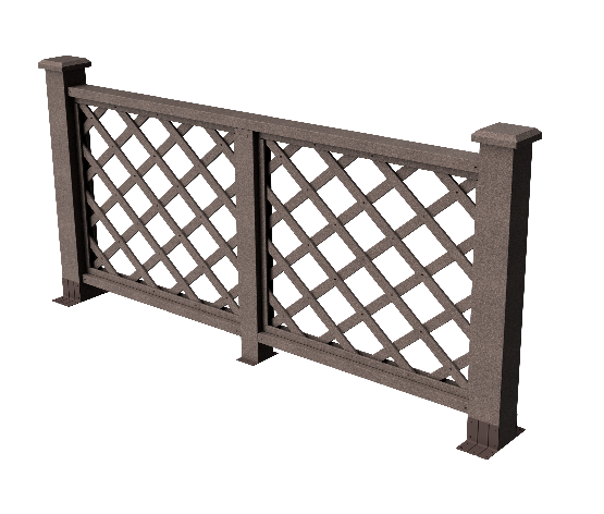 Декоративное ограждение из ДПК GRINDERDECO Ламбет венге купить в Омске