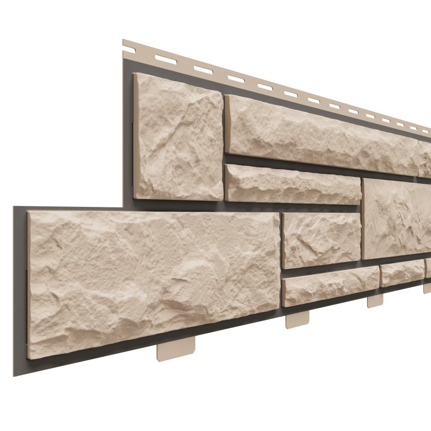 Фасадные панели Доломит, Брусчатка Доломит, Орех 3000 мм купить в Омске