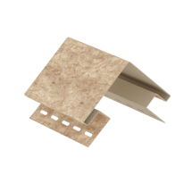 Наружный угол Ю-Пласт, Стоун-хаус Кварцит, Тёмно-Бежевый