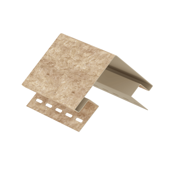 Наружный угол Ю-Пласт, Стоун-хаус Кварцит, Тёмно-Бежевый купить в Омске