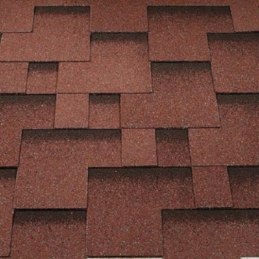 Гибкая черепица KATEPAL ROCKY красного цвета купить в Омске