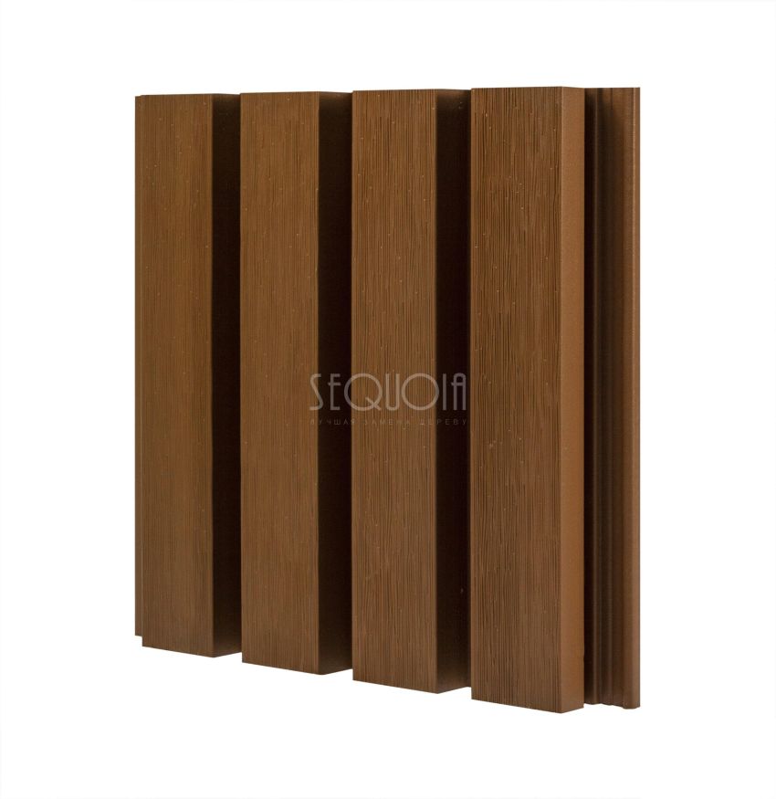Доска фасадная SEQUOIA co-extrusion Светло-коричневая купить в Омске