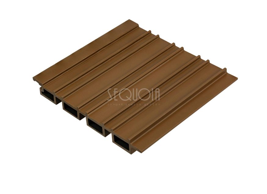 Доска фасадная SEQUOIA co-extrusion Светло-коричневая купить в Омске