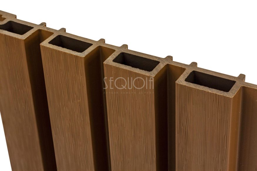 Доска фасадная SEQUOIA co-extrusion Светло-коричневая купить в Омске