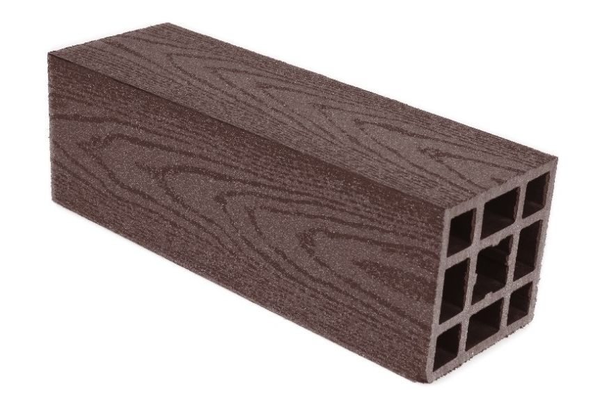 Столб гладкий ДПК Aй-ТЕХПЛАСТ шоколадный купить в Омске