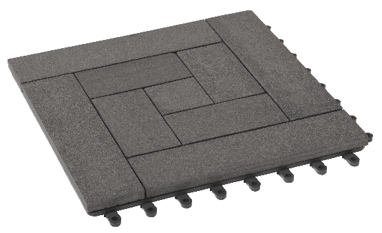 Модульный паркет ДПК GRINDERDECO Люкс 10 Цвет серый базальт купить в Омске