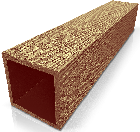 Столб опорный ДПК 3D GardenParkett 100х100мм, Бук купить в Омске