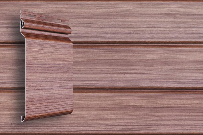 Сайдинг Grand Line, Natural-брус Tundra, Цвет Рябина купить в Омске