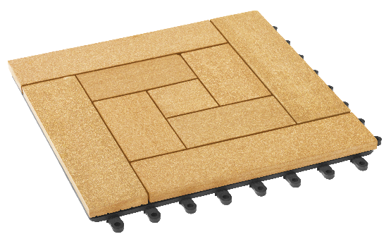 Модульный паркет ДПК GRINDERDECO Люкс 10 Цвет Песчаник купить в Омске