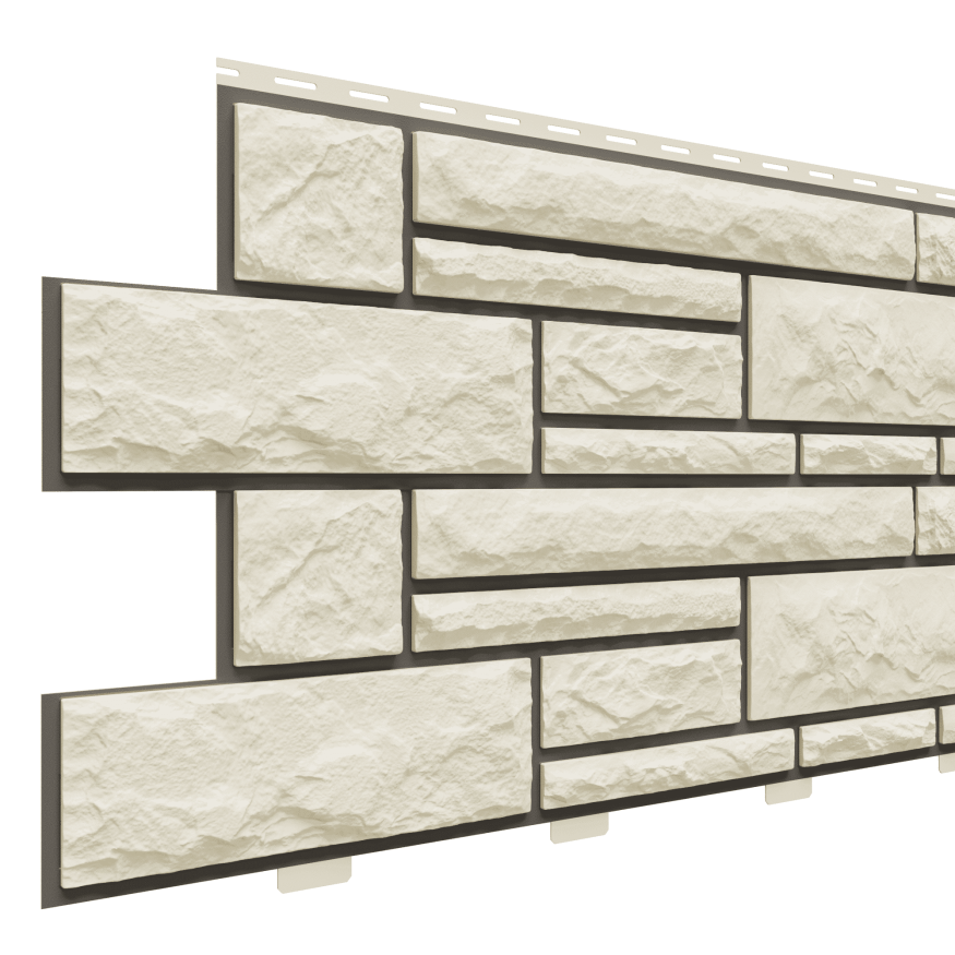 Фасадные панели Доломит, Брусчатка Доломит, Слоновая кость 3000 мм купить в Омске