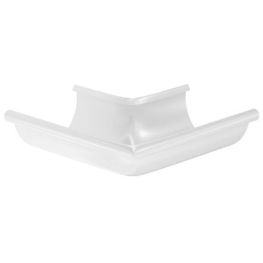 Угол желоба внешний 90°, RR 20 Мраморно-белый 125/90 купить в Омске