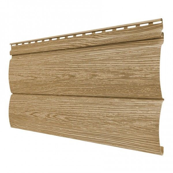 Виниловый сайдинг Tecos Lux Двойной оцилиндрованный брус, Ангарская сосна купить в Омске