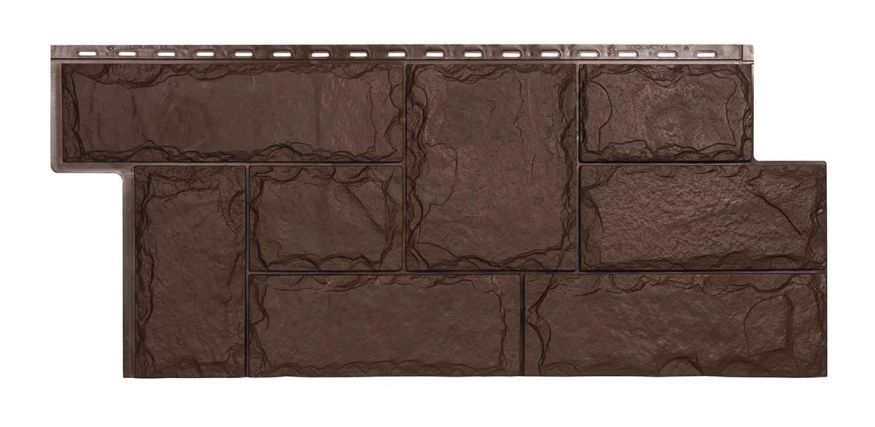 Фасадная панель T-Сайдинг, Марсель ЭКО-1 Коричневый купить в Омске
