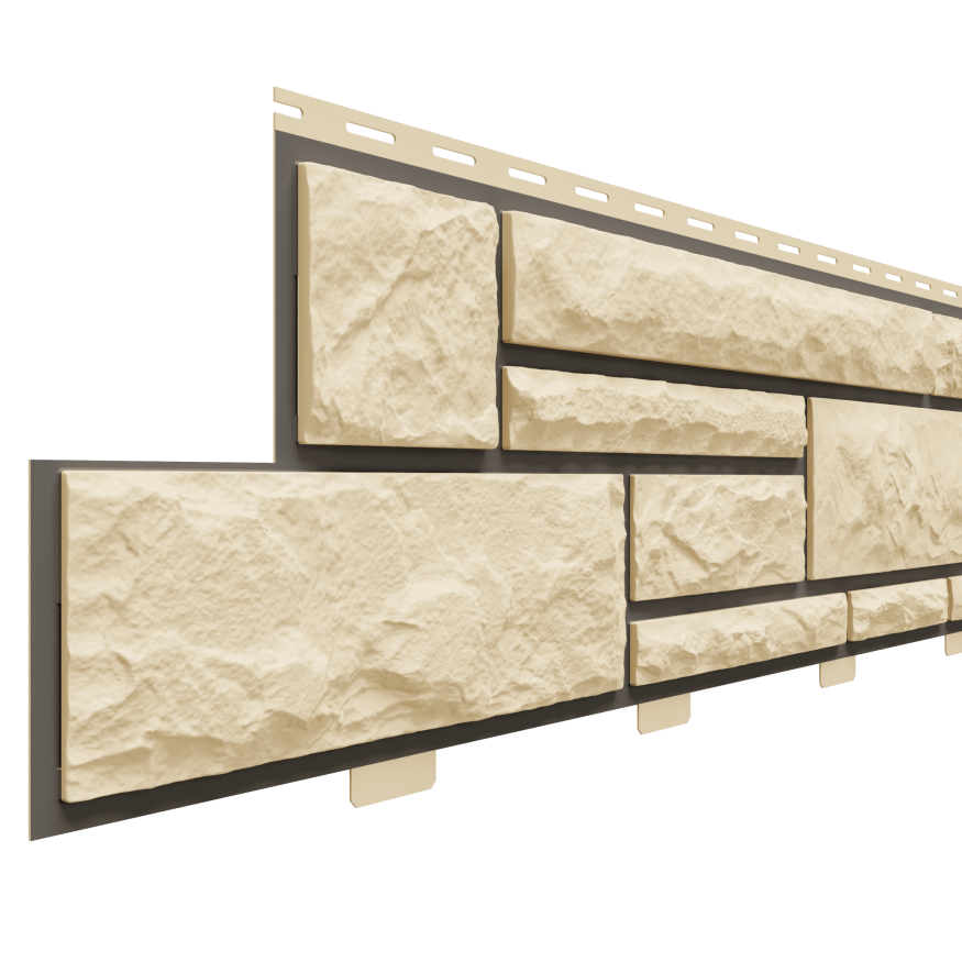 Фасадные панели Доломит, Брусчатка Доломит, Шампань 3000 мм купить в Омске