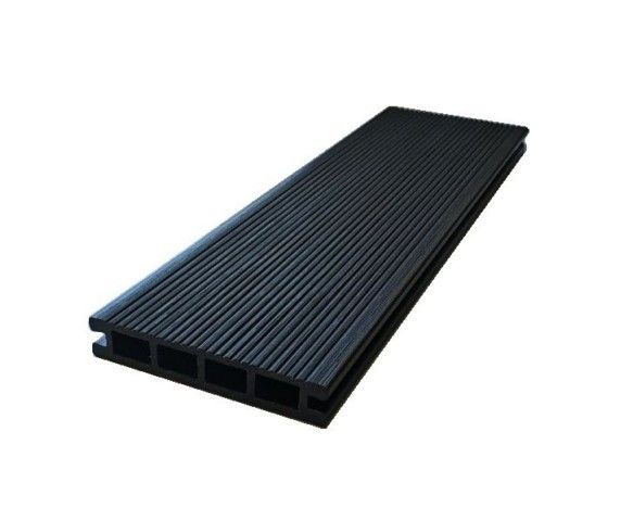 Террасная доска Экодекинг Титан 3D, Антрацит купить в Омске