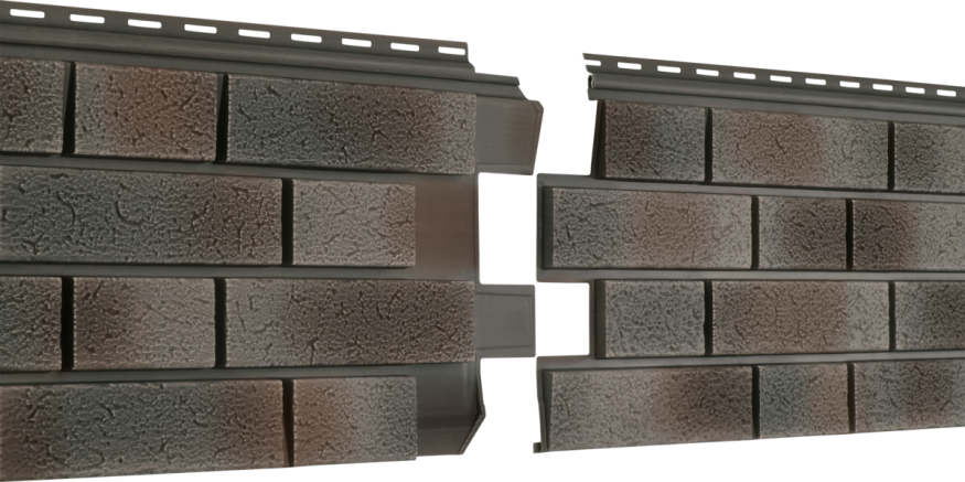 Фасадная панель Ю-пласт Стоун Хаус S-Lock Клинкер Нордик, Пепел купить в Омске