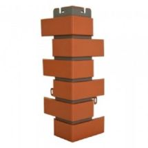 Наружный угол из красного клинкерного кирпича