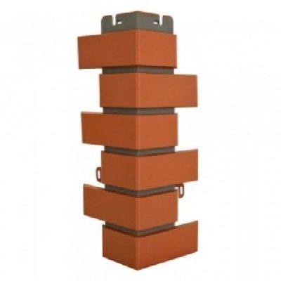 Наружный угол из красного клинкерного кирпича купить в Омске