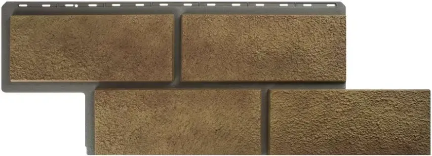 Фасадная панель Альта-Профиль Неаполитанский камень Бежевый купить в Омске