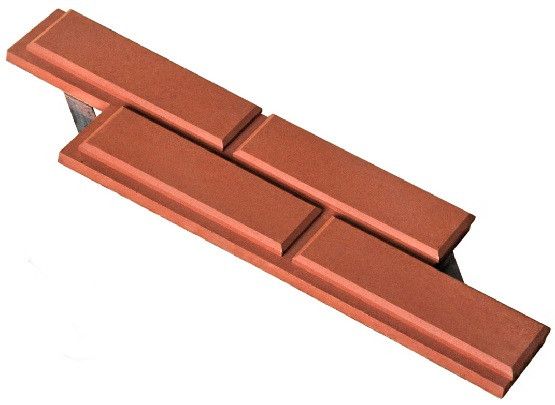 Фасадная плитка Кирисс Фасад Гладкий кирпич с фаской купить в Омске