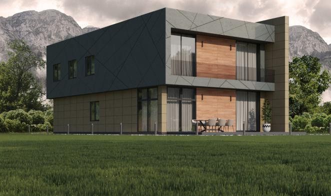 Фиброцементные панели Roofas COLOR Line Зеленый купить в Омске