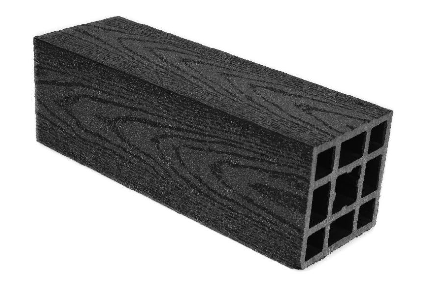 Столб гладкий ДПК AITECHPLAST графитовый купить в Омске