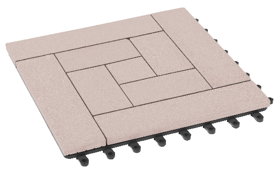 Модульный паркет ДПК GRINDERDECO Люкс 10 Светлый дуб купить в Омске