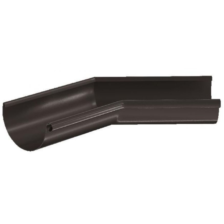 Внутренний угол желоба 135°, Aquasystem, RR 32 Тёмно-коричневый 125/90 купить в Омске