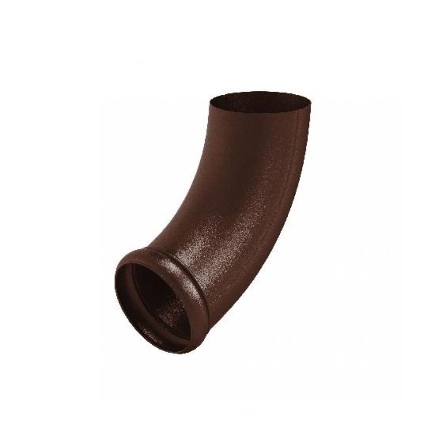 Отвод трубы декорированный Aquasystem, коричневый матовый RAL 8017, 150/100. купить в Омске