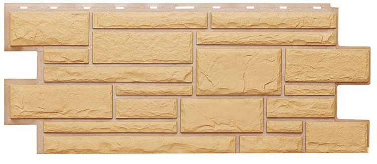 Фасадная панель Т-Сайдинг, Дикий Камень Бежевый купить в Омске