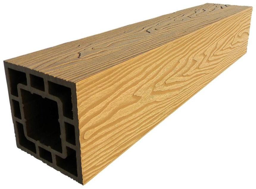 Столб опорный ДПК 3D GardenParkett 120х120мм, Бук купить в Омске