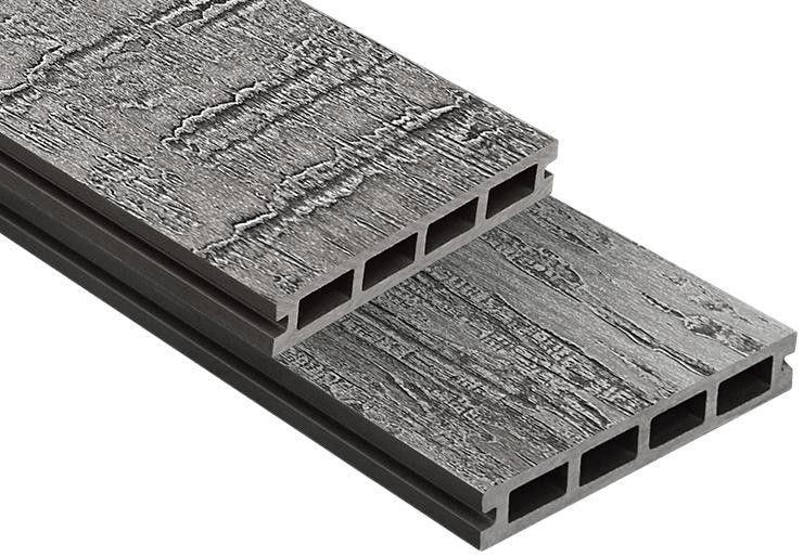 Террасная доска ДПК Outdoor 3D VIRGINIA/COLORADO в темно-сером цвете. купить в Омске