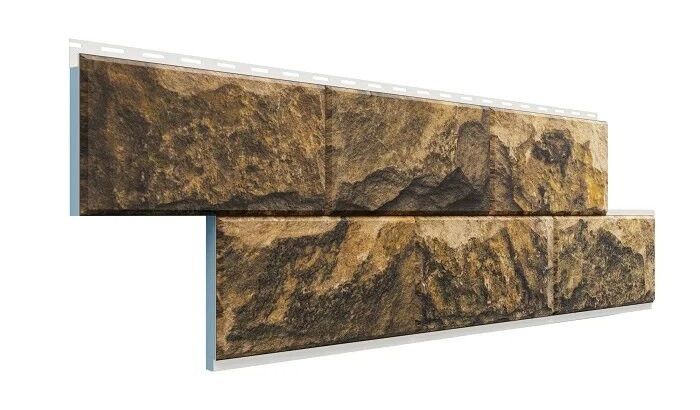 Фасадная термопанель Доломит Дагестанский камень, Тигровый глаз купить в Омске