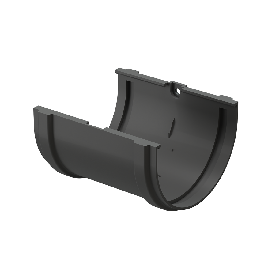 Соединитель для желобов Docke Premium, цвет графит купить в Омске